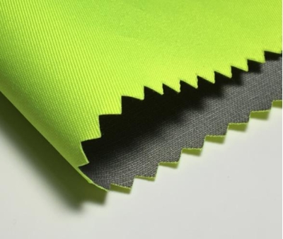 JS-GB four-way stretch spring sub-textile TPU waterproof, breathable and antibacterial Composition: 95% polyester 5% spandex Weight: 190G Density: 210-240T Yarn count: 100D+40D*100D+40D front view